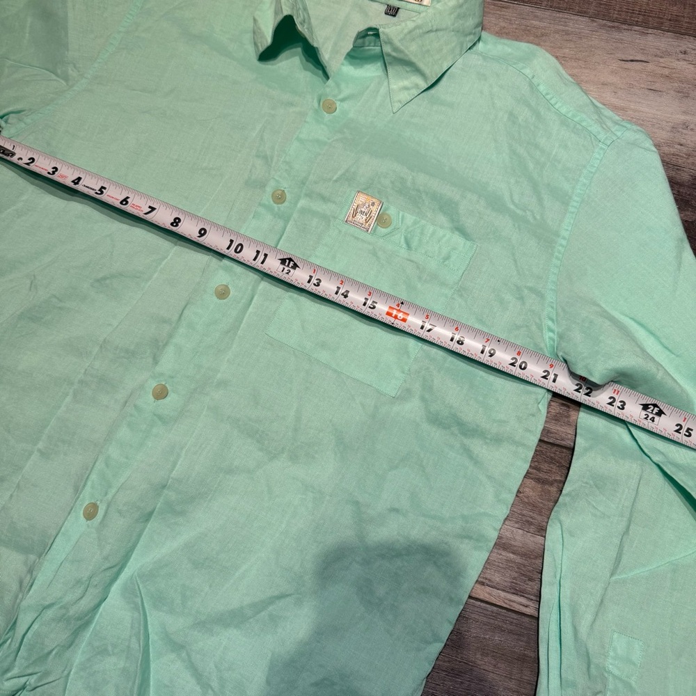 Mint Green Casual Button Down Shirt